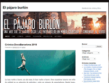 Tablet Screenshot of elpajaroburlon.com